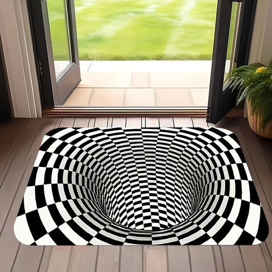 3D stereoscopic vision trap mats for the entrance hall, dirt-resistant and wear-resistant bathroom mats, absorbent and non-slip mats