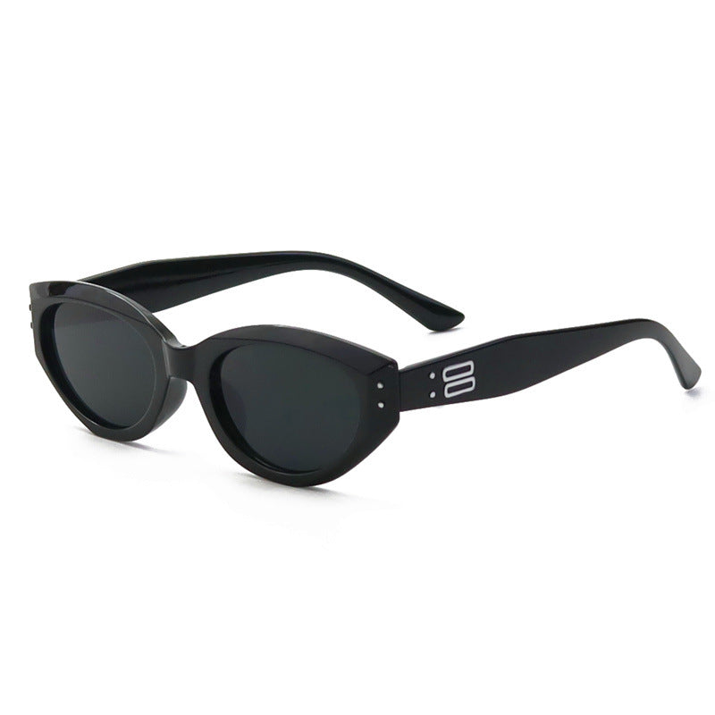 Retro cat eye sunglasses women's high-end Jennie glasses new style anti-ultraviolet GM sunglasses