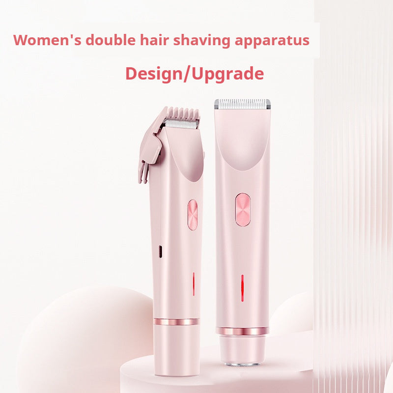 Double-headed shaver, popular private parts, hair removal device for women and men, hair trimmer, electric hair removal device, rechargeable