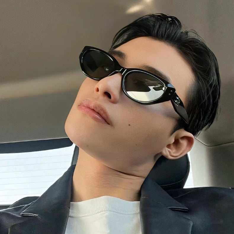 Retro cat eye sunglasses women's high-end Jennie glasses new style anti-ultraviolet GM sunglasses