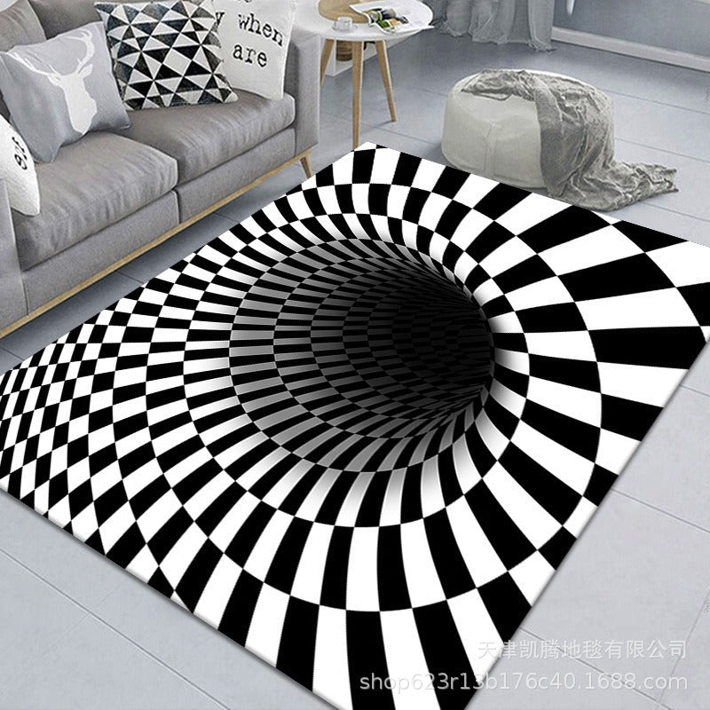 3D stereoscopic vision trap mats for the entrance hall, dirt-resistant and wear-resistant bathroom mats, absorbent and non-slip mats