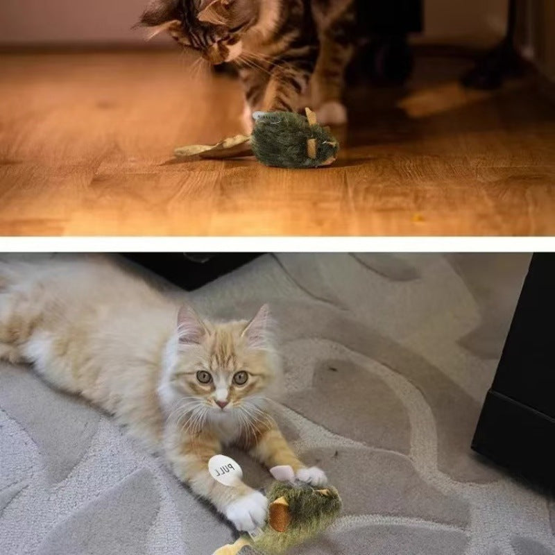 Cat and dog toys - cat toy mouse simulation sound to amuse cats and relieve boredom pet supplies cats to consume physical strength and bite and chew mice