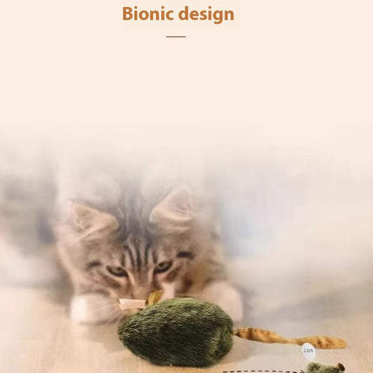 Cat and dog toys - cat toy mouse simulation sound to amuse cats and relieve boredom pet supplies cats to consume physical strength and bite and chew mice