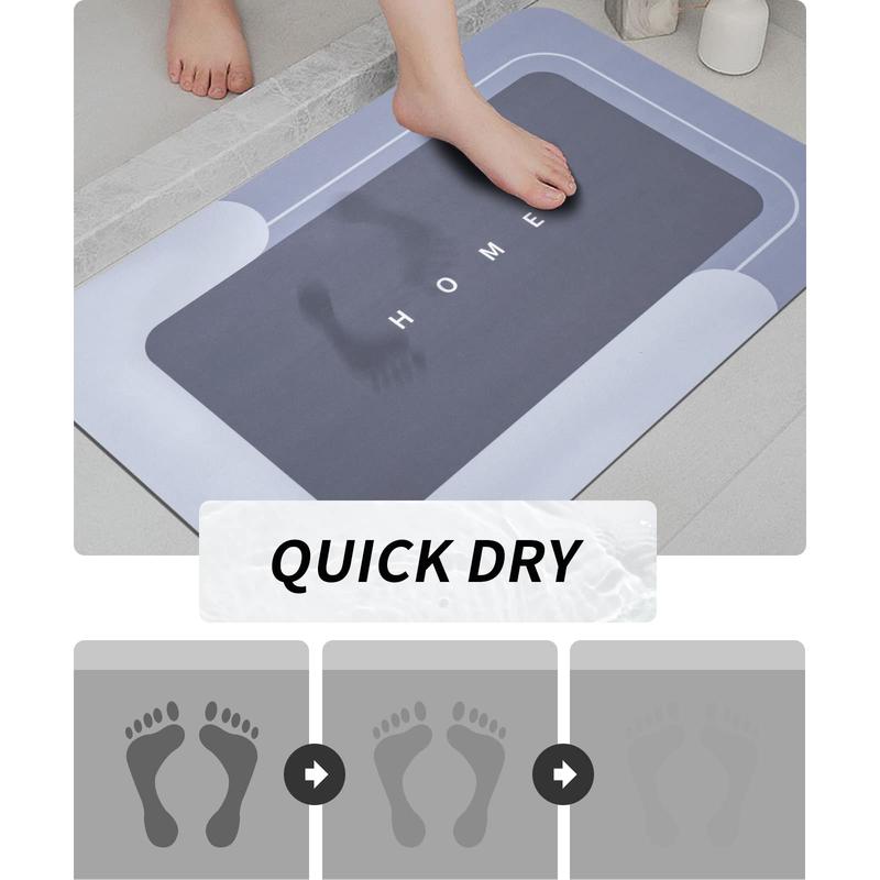 Home Brand Non-Slip Bathroom Mat Set of 1/3 Counts Water Absorbent Rug for Bathroom Living Room Kitchen Laundry Home Decor Hygienic Environment Restroom Accessories - Toilet